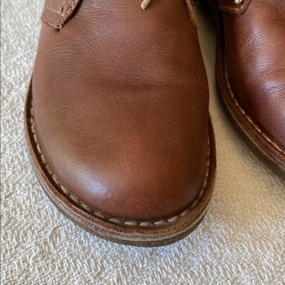 Groundhog Women’s Brown Leather Lace-Up Ankle Boots Desert Shoes Comfort Granola - Picture 7 of 17